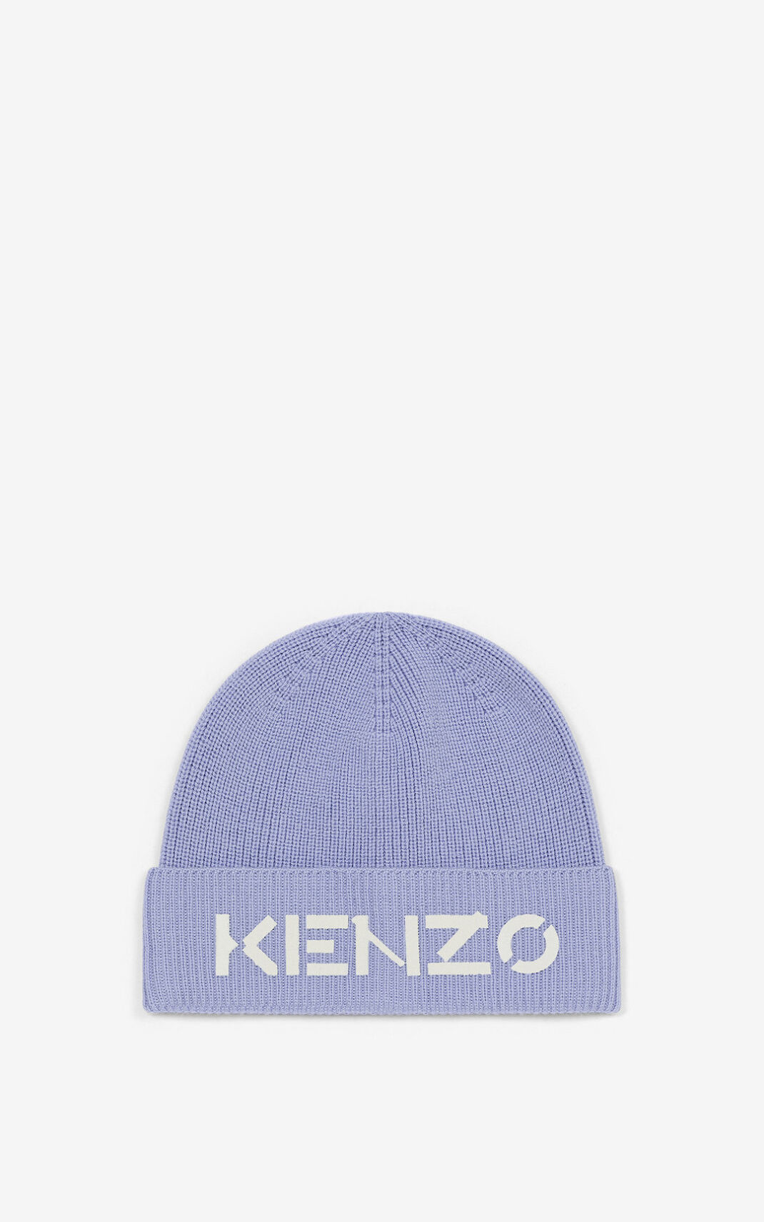 Kenzo Logo knit Gorro Hombre Azules Claro | 8601493-FS